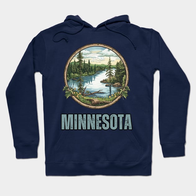 Minnesota State USA Hoodie by Mary_Momerwids